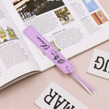Custom Name Bookmark with Birth Month Flower for Book Personalized Leather Bookmark for Women - SantaSocks