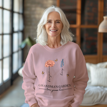 Custom Grandma's Garden Sweatshirt Mother's Day Gift Personalized Birth Flower Sweatshirt - SantaSocks