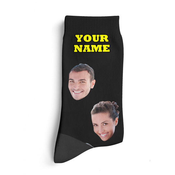 Custom Face Socks For Cat Lover With Your Text