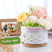 Custom Birth Flowers Pot Personalized Name Ceramic Plant Pot Mother's Day Gifts