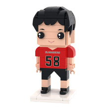 Customized Head Basketball Boy Figures Small Particle Block Toy Customizable Brick Art Gifts