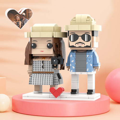 A Surprise for Lover Customizable Fully Body 2 People Custom Brick Figures Valentine's Day Gift