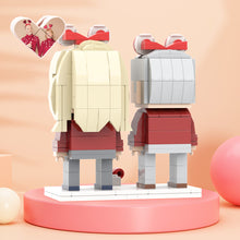 Valentine's Day Gift Customizable Fully Body 2 People Custom Brick Figures Couples Dress