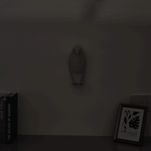 3D Animals LED Wall Light Night Owel Wall Light 3D Printed Home Decor