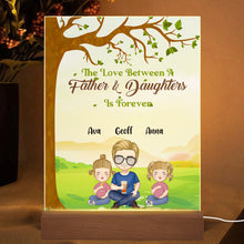 Father's Day Gift Personalized Acrylic Plaque Gifts for Dad Custom Lamp The Love Between a Father & Daughters