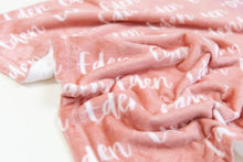 Custom Baby Plush Personalized Baby Name Blanket  30" x 40"