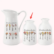 Mother's Day Gifts Personalized Grandma's Garden Custom Birth Month Flower Family Vase