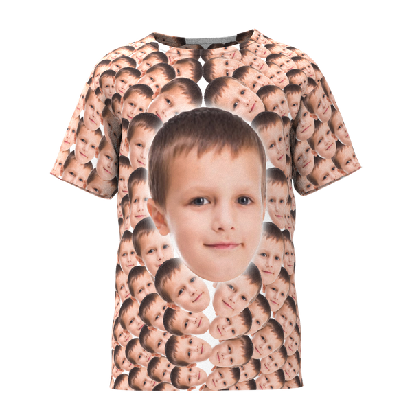 Custom Fanny Faces Mash Kid T-shirt