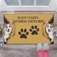 Custom Funny Photo Doormat-No Need To Knock