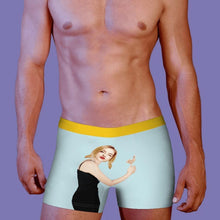 Custom Face Boxer Hug Body Men's Boxer Briefs Personalized Boxer Shorts