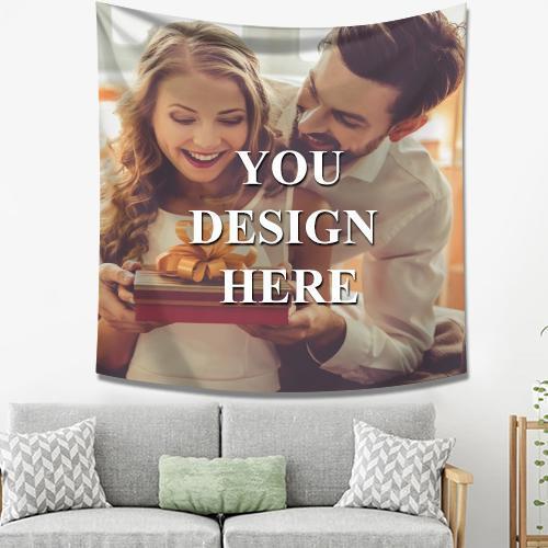 Photo Tapestry Short Plush Wall Art Hanging Decoration Gift for Her