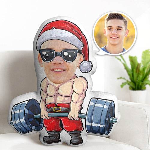 Christmas Present Ideas Custom Face Pillow Personalised Photo Pillow  Abdominal Muscle Male MiniMe Pillow Gifts for Christmas