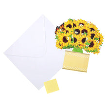 Mother's Day Gift Sunflower Pop up Card Paper Bouquet Flower Bouquet Greeting Card