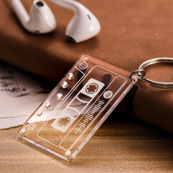 Spotify Song Code Keychain Custom Music Tape Keyring