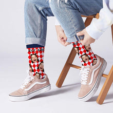 Colorful Lattice Face Socks