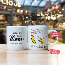 Personalized the love between a mother and son knows no distance mug