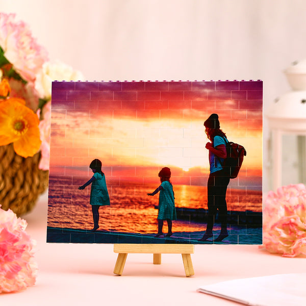 Custom Block Puzzle Personalized Photo Building Brick Multiple Shapes and Sizes Gift for Lover