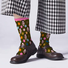 Custom Socks Personalized Face On Dots Socks