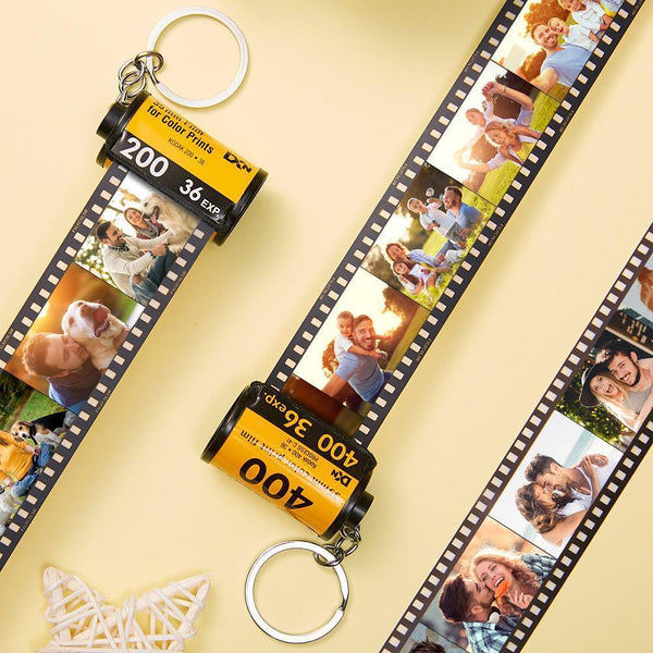 Custom Film Roll Keychain Anniversary Gift for Her Custom Romantic Gifts Film Keychain for Lover