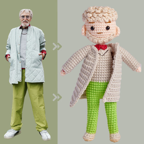 Custom Crochet Doll Personalized Gifts Handwoven Mini Look alike Dolls