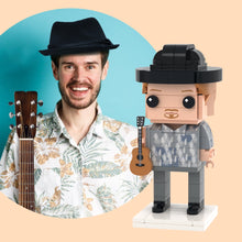 Fully Body Customizable 1 Person Detailed Version Custom Brick Figures Small Particle Block Toy Musician for Him