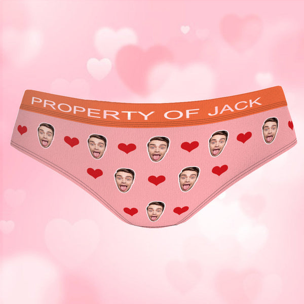 Custom Face Panties Inscribed Waist Personalized LGBT Gifts