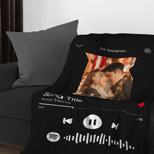 Spotify Code Custom Music Song Blanket