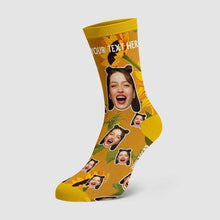 Colorful Sunflower Face Socks