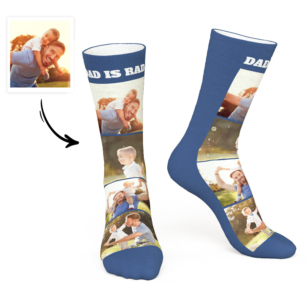 Custom Photo Socks For Dad