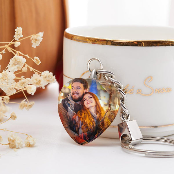 Custom Crystal Keychain Gift For Couple Wedding Gifts