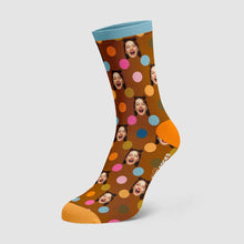 Custom Socks Personalized Face On Dots Socks