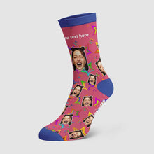 Custom Color stars Photo On Socks