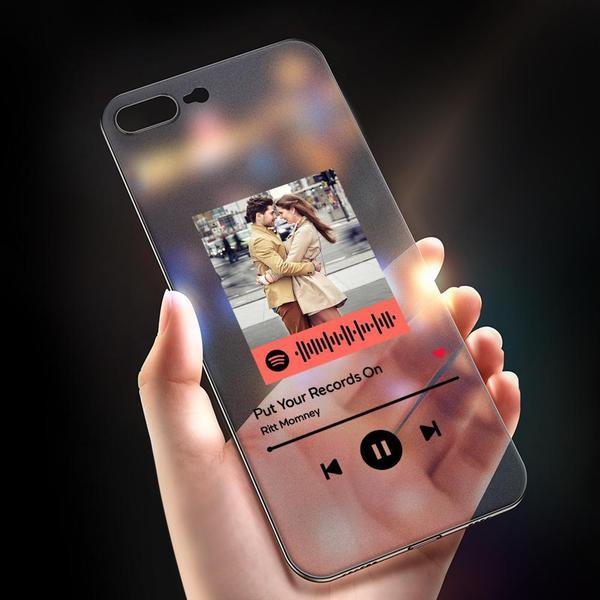 Custom Spotify Code Silicone iPhone Case Music Protection Creative Gifts For Lover Christmas Gift