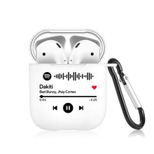 Custom Scannable Spotify Code Airpods Case Music Keepsake White Gift For Couple
