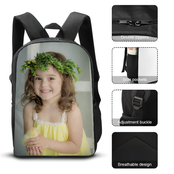 Custom Photo Bag, Pet Bag For Supplies, Picture Backpack, Customized Pet Backpack