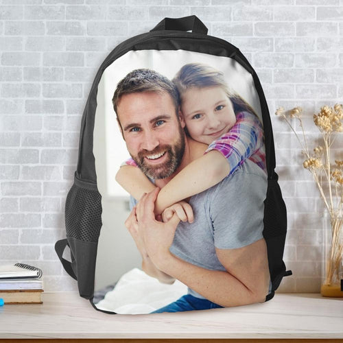 Custom Photo School Backpack, Back To School Gifts for kids, Picture Backpacks