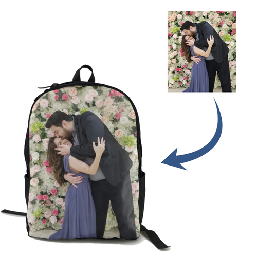 Custom Couple's Photo Backpack Back To School Gifts For Boys