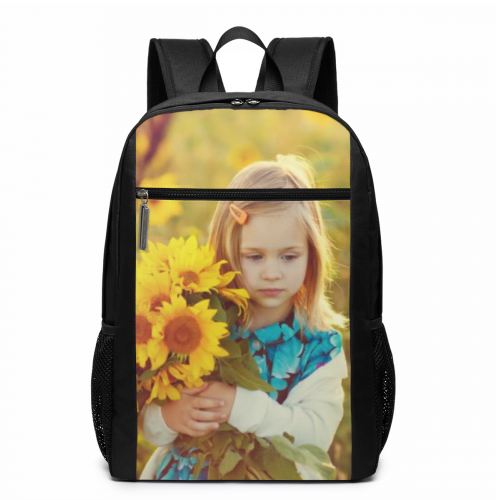 personalized photo schoolbag backpack 17 inch