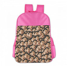 personalized mash face photo school backpack for kids