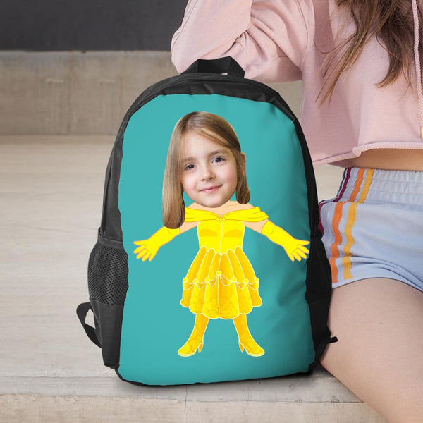 Personalized Belle Photo Backpacks Minime Bookbags Back To School Gifts For Girls Gifts