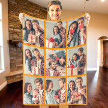 Custom Photo Blanket Personalized Collage Photo Blanket Photo Album Blanket Gifts for Lover