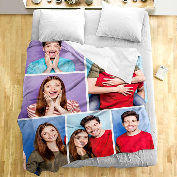 Custom Multi-Photo Blanket Gifts for Couple - giftlab