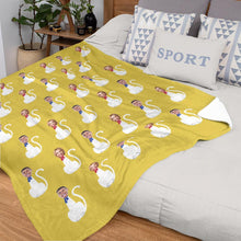 Custom Blanket Personalized Photo Blanke Cartoon Cats Blanket Gift for Children