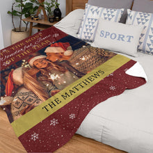 Custom Blanket Personalized Photo Blanket Christmas Gift For Family - Wonderful Time