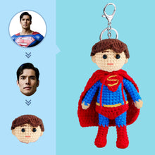 Custom Face Crochet Doll Personalized Gifts Handwoven Mini Dolls - Superman