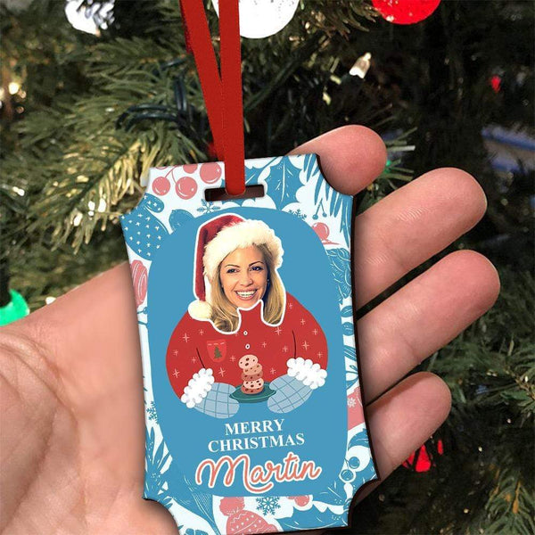 Christmas Gifts Custom Photo Ornaments Rectangle Ornaments For Her