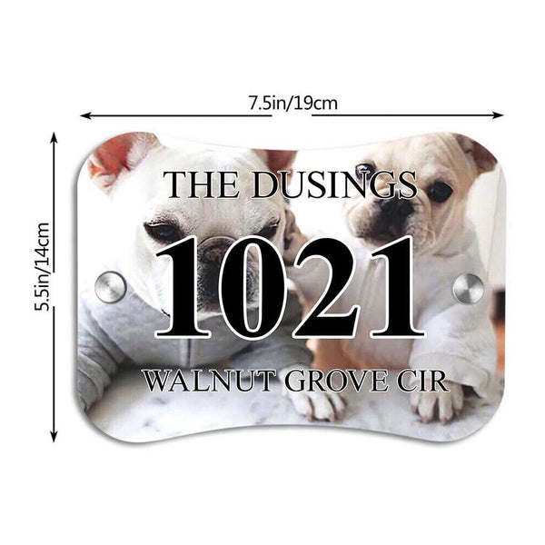 Personalized Door Signs Custom House Signs Plates Pillow Shaped Door Plates with Photo & Text