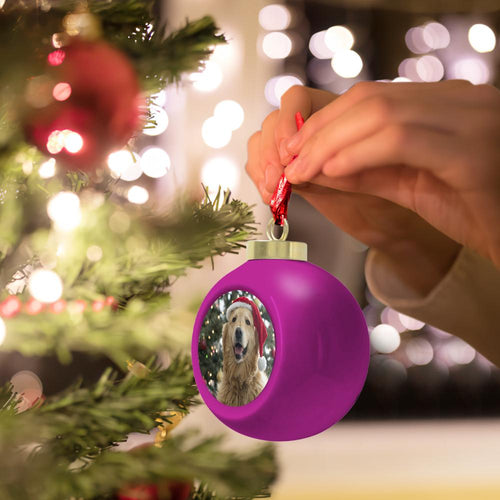 Christmas Tree Decoration Ball With Photo 6cm Christmas Ball Gifts