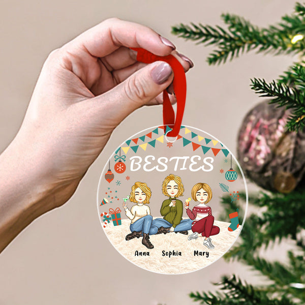 Christmas Ornaments Personalized Hairstyle Clothes Name Drink Christmas Gifts