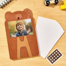 Custom Text and Photo Bear Daily Routine Chart Gifts for Children